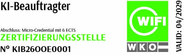 Offizielles KI-Beauftragter Zertifikat WIFI WKO